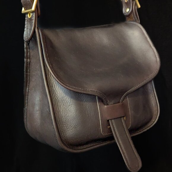 COACH Vintage New York Courier Bonnie Saddle Shoulder Bag Made in USA - Picture 6 of 17